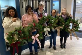 Residents and members of the public were invited to wreath making classes at the development
