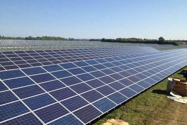 A solar farm. Stock image.