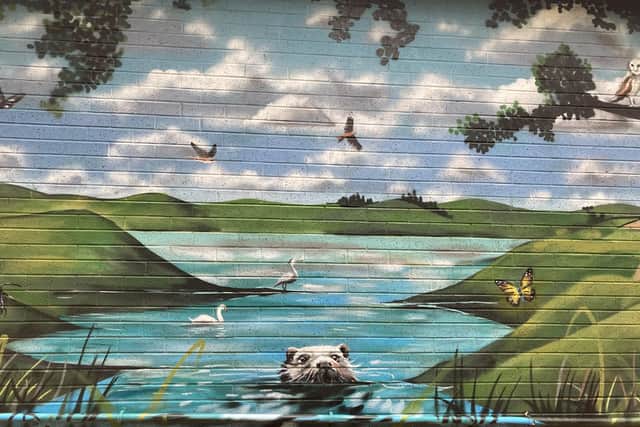 A mural was also create by Title (Graffiti artist, Andrew Mills) specially for Evergreen School. Photo supplied