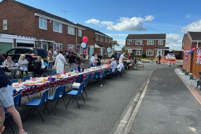 The Big Lunch street party in Slade Meadow, Radford Semele on Sunday.