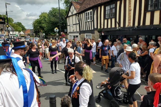 The street party took place the same weekend as the Warwick Folk Festival.
