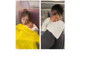 Olivia and Ricky Newcombe with their baby son Lenny. Pictures supplied.