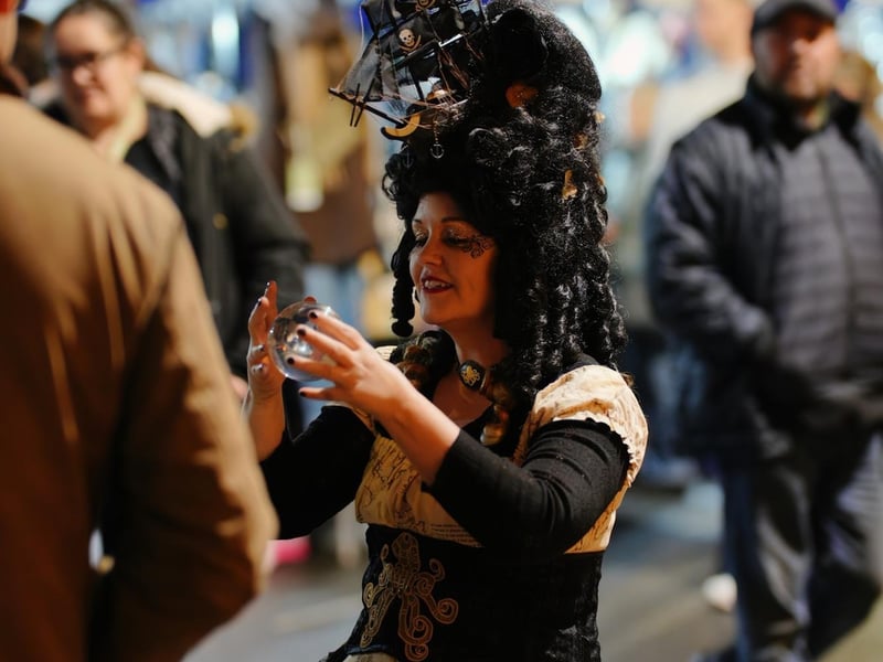 Traders, performers and visitors were encouraged to dress up for the event.