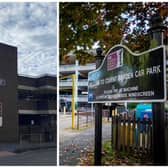 Left shows Linen Street car park in Warwick, which closed in 2021 (photo by Warwick District Council) and right shows Covent Garden car park in Leamington, which closed earlier this year (photo by Mike Baker).