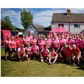 The riders after they arrived in Shrewley. Photo by Dave Fawbert