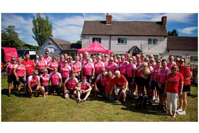 The riders after they arrived in Shrewley. Photo by Dave Fawbert