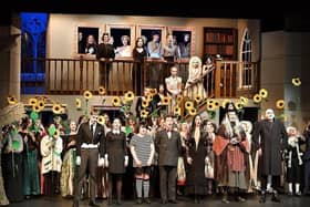 Summer youth project on stage in 2019 with The Addams Family. Photo: Martin Pulley.