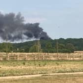 Residents across south Warwickshire have been spotting large plumes of smoke that can be seen for miles. Photo by Joan Collins