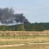 Residents across south Warwickshire have been spotting large plumes of smoke that can be seen for miles. Photo by Joan Collins
