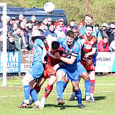 Leamington remain in trouble after a 3-0 defeat at Kettering Town. Pic by Sally Ellis.