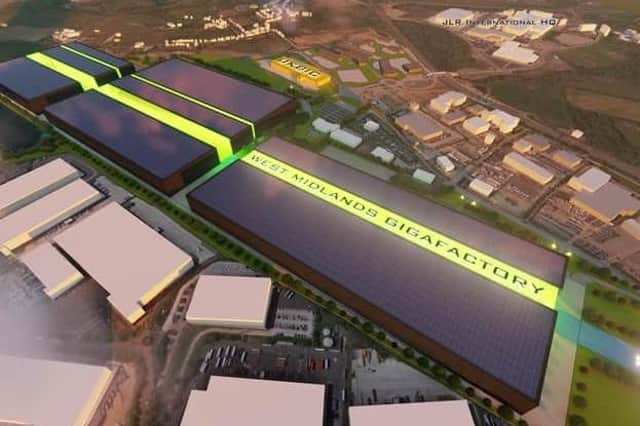 A CGI of how the proposed gigafactory could look.