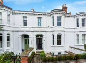 The five bed property on Heath Terrace also features bay windows. Photo by Fine and Country