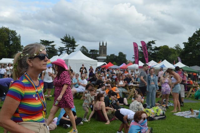 Warwickshire Pride returned to the Pump Room Gardens in Leamington last Saturday (August 19). Photo by Leanne Taylor