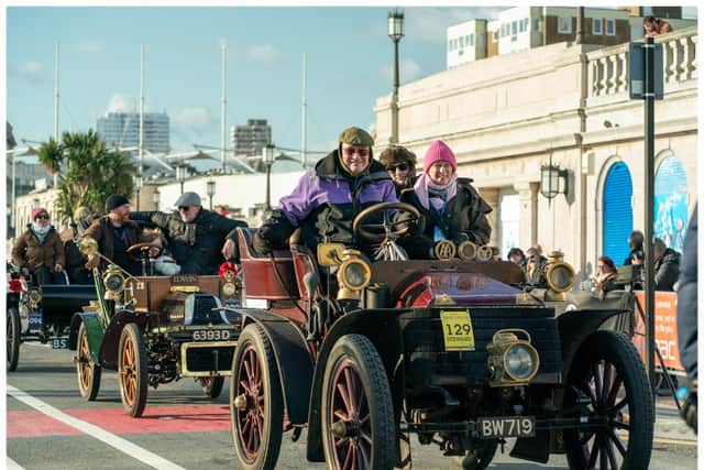 Warwick resident, Gill Spedding finally achieved her lifelong dream of taking part in the London to Brighton Veteran Car Run, which this year celebrated the 70th Anniversary of the 1953 film, Genevieve. Gill had been inspired to participate in the iconic run in a pre-1905 car ever since watching Genevieve at a young age and developing interest in veteran, vintage and classic cars that has lasted for many years. As a result of its national Wishlist Fund competition, Wiltshire Farm Foods made Gill’s wish a reality. Photo supplied