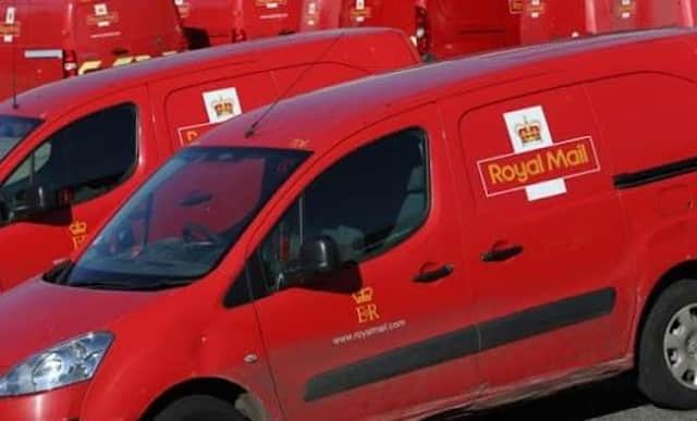 Royal Mail post vans. Stock image.