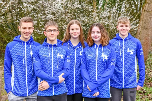 Members of Leamington Spa Amateur Swimming Club in their new training tops. Picture submitted.