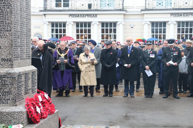 The Remembrance Sunday parade and service in Leamington. Picture courtesy of Warwick District Council (WDC).