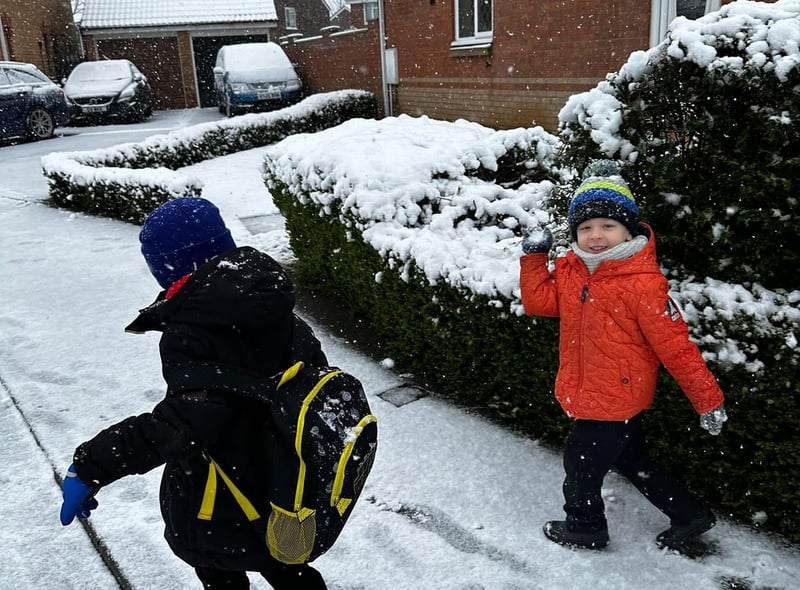 Fun walk to school, thanks to Christine Aleksandrova.