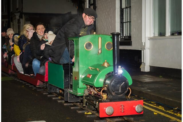 A train was also set up in the town centre. Photo by Mike Baker