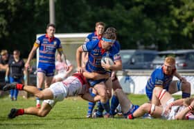 Louis Dunbavin on a charge, with new skipper, Joe Kinghorn in attendance.