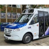The IndieGo PLUS bus. Credit: Warwickshire County Council.