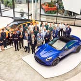 In September the Lord Lieutenant of Warwickshire, along with one of his cadets, ATC Corey Cox, presented the award to Michael Straughan OBE, an Executive Director of Aston Martin, and a selection of Aston Martin staff. Photo supplied by Aston Martin.