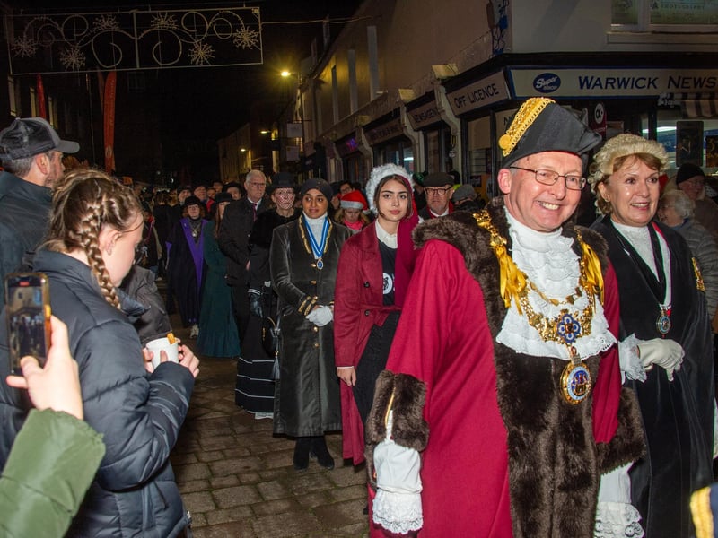 Warwick town centre, hosted the annual Victorian Evening, with a variety of stalls and attractions and also included the Christmas lights switch on.