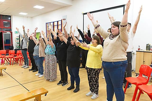 Side by Side Theatre members rehearse The Voyage. Picture supplied.