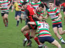 Lee Lightowler in action for Newbold on Avon during their final-day loss to Lutterworth. Picture by Steve Smith