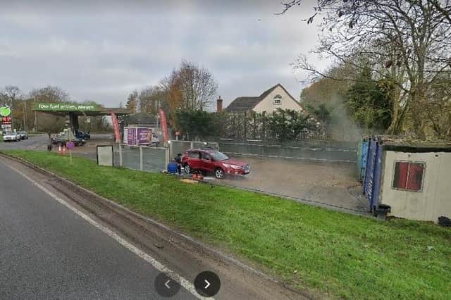 The site of the hand car wash at Gibbets Cross Service Station that is in line to become a Greggs outlet. Photo: Google Street View