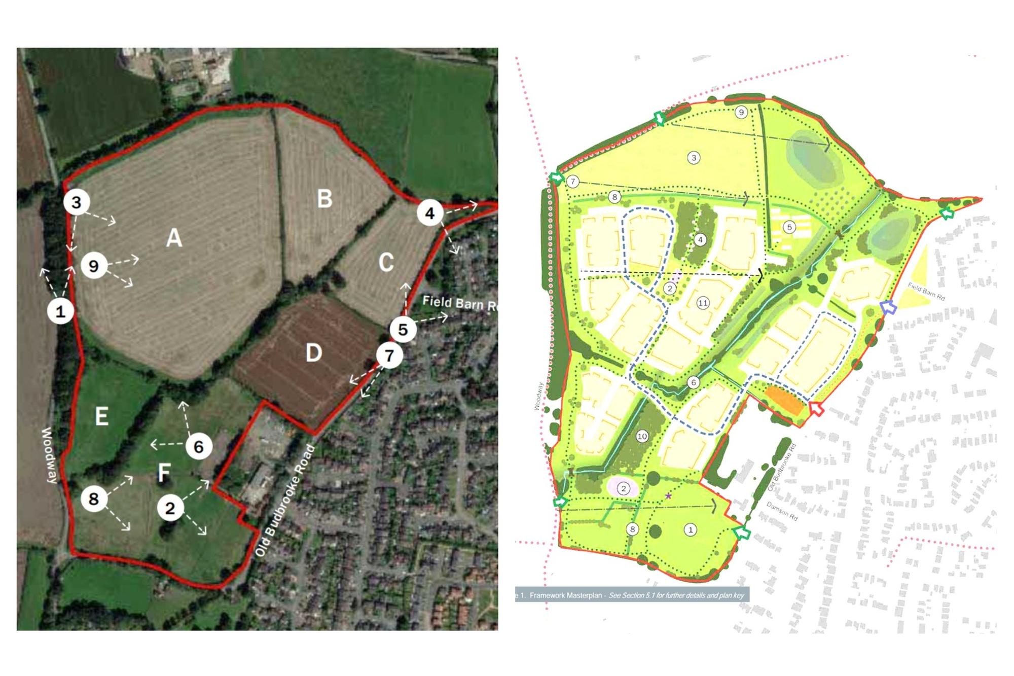 Plans revealed for 250 new homes on Green Belt land in village near Warwick