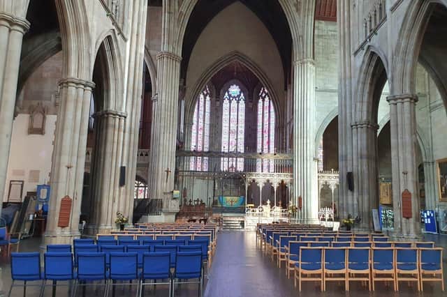 The interior of All Saints' Parish church in Leamington.