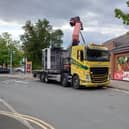 The InPost Locker was removed from the front of Sainsbury's in Warwick today and the blue plaque dedicated to Dick Turpin can now be seen again. Picture supplied.