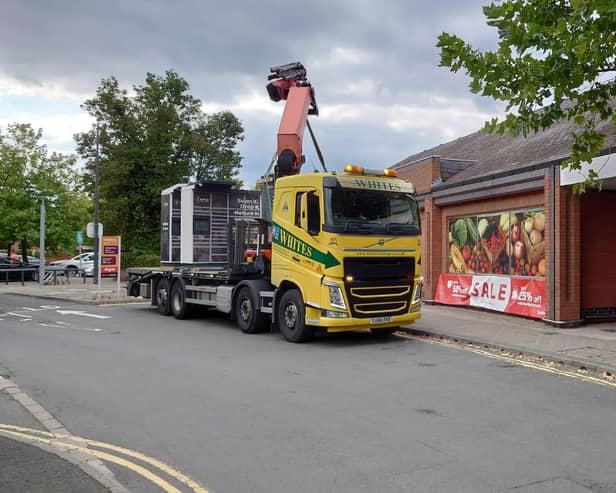 The InPost Locker was removed from the front of Sainsbury's in Warwick today and the blue plaque dedicated to Dick Turpin can now be seen again. Picture supplied.