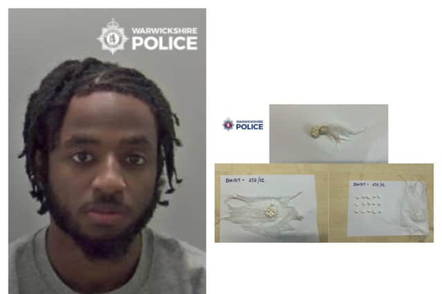 Ryan Ali has been jailed for nearly four years. Photos supplied by Warwickshire Police