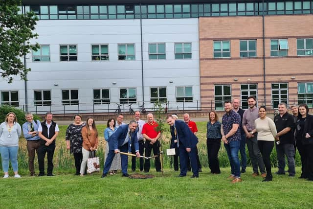 Tree planting at WCG's Warwick Trident College. Picture submitted.