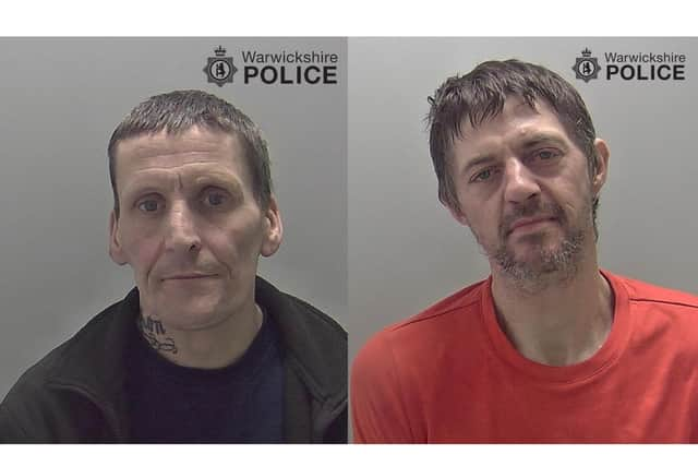 Dean Alton (left) and Craig Wright (right). Photo by Warwickshire Police