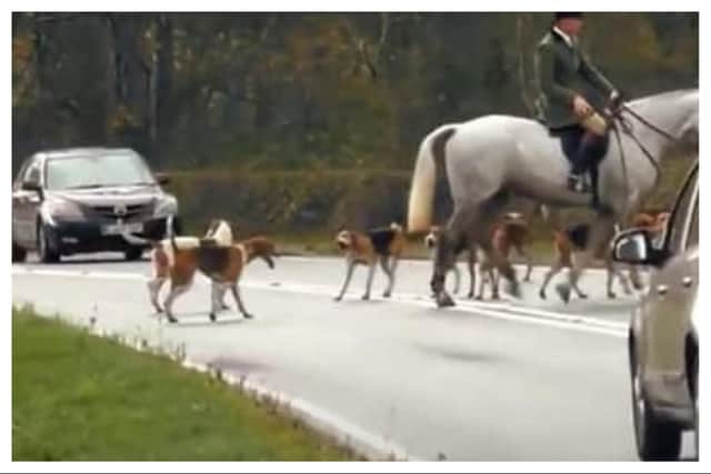 The original police action was taken after reports of Warwickshire Hunt causing traffic problems in the county.