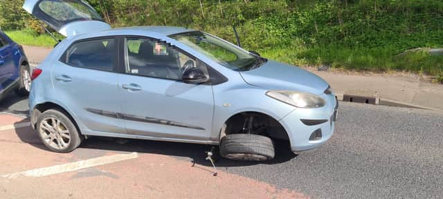 This was the scene after a suspected drink driver crashed near Leamington.