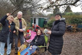 The Warwick Wellbeing in Nature group which meets every Thursday at the Packmores Community Garden.