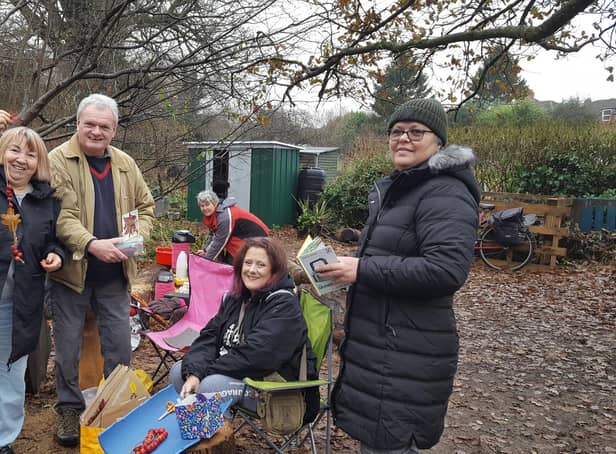 The Warwick Wellbeing in Nature group which meets every Thursday at the Packmores Community Garden.