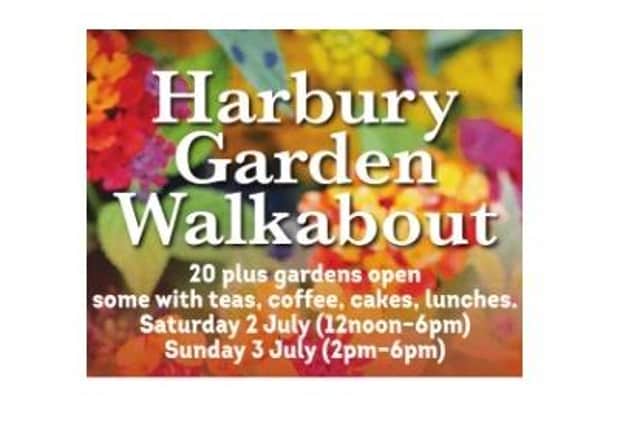 A record number of gardens will be open to the public in Harbury on Saturday July 2 (12-6pm) and Sunday July 3 (2-6pm).