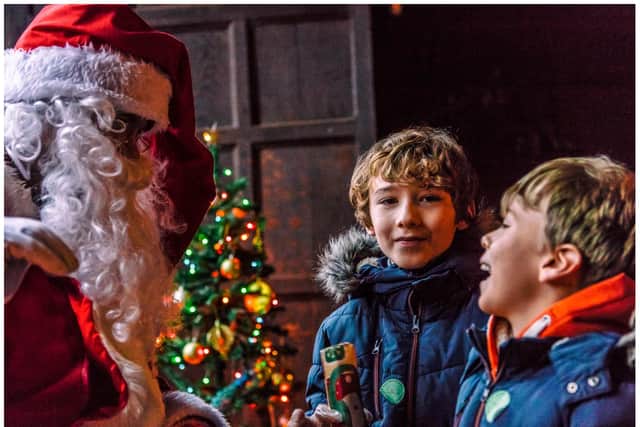 Father Christmas will be returning to Kenilworth Castle. Photo supplied by Heritage England