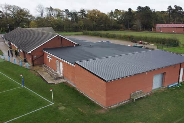 Lutterworth Rugby Club new extension on the right.
PICTURE: ANDREW CARPENTER