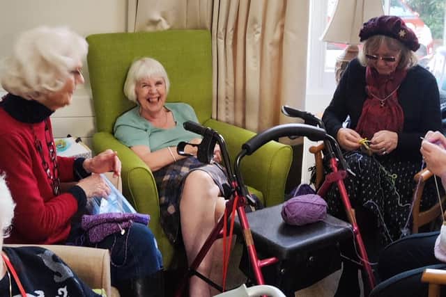 Residents and guests enjoyed Knit & Natter Big Warm Up at Arden House