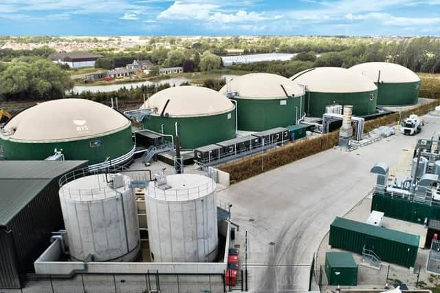 A computer generated picture by the Stop Hardwick Energy group showing what the anaerobic digester plant might look like