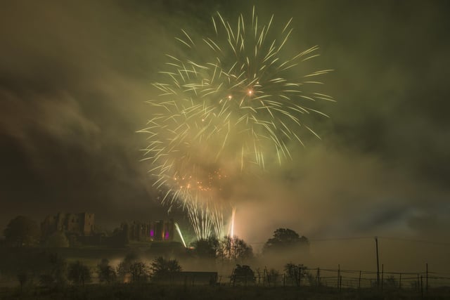 Fireworks lit up the sky at Kenilworth Castle on November 4. Photo by Steven Barnett