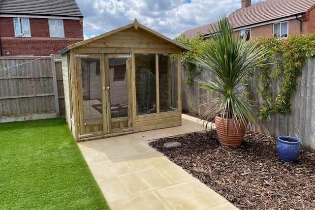 The finished garden. Photo supplied
