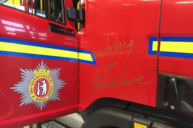 Warwickshire County Council’s cabinet this week approved the start of the consultation on Warwickshire Fire and Rescue’s Resourcing to Risk proposals. Photo by Warwickshire Fire and Rescue Service