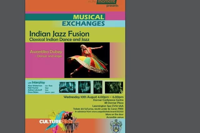 A poster for the Indian Jazz Fusion concert. Picture submitted.